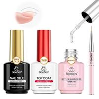 3Pcs HEMA-Free Nail Extension Kit