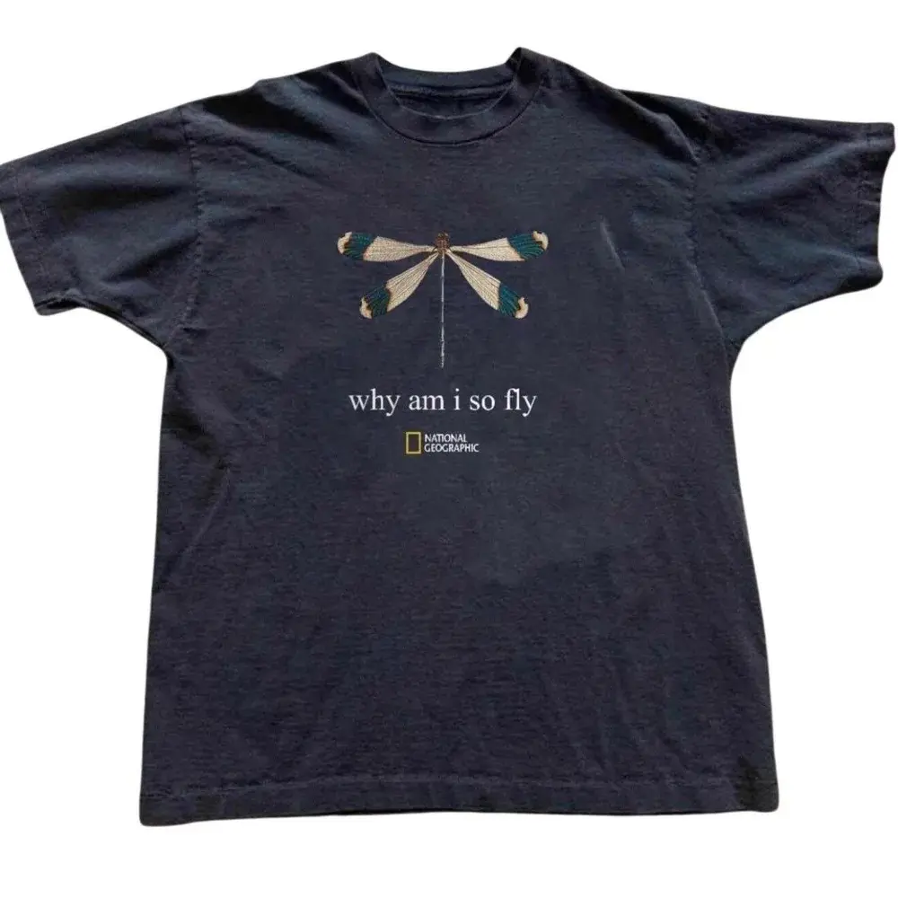 National Geographic Why am I So Fly Dragonfly reprint T-Shirt