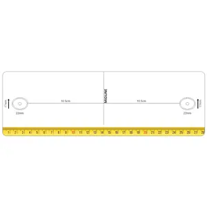 3-D Areola Drawing Template, Male