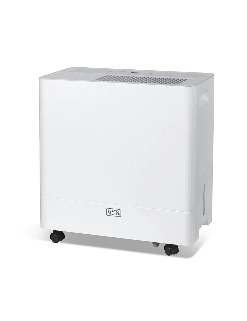 BLACK+DECKER 50-Pint Portable Dehumidifier, Dehumidifier for Home up to 4500 Sq. Ft. Coverage, For Basement and Large Spaces, Removable Bucket and Drain Hose Included, BD50MWSA, White
