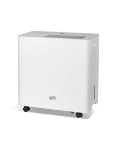 BLACK+DECKER 50-Pint Portable Dehumidifier, Dehumidifier for Home up to 4500 Sq. Ft. Coverage, For Basement and Large Spaces, Removable Bucket and Drain Hose Included, BD50MWSA, White