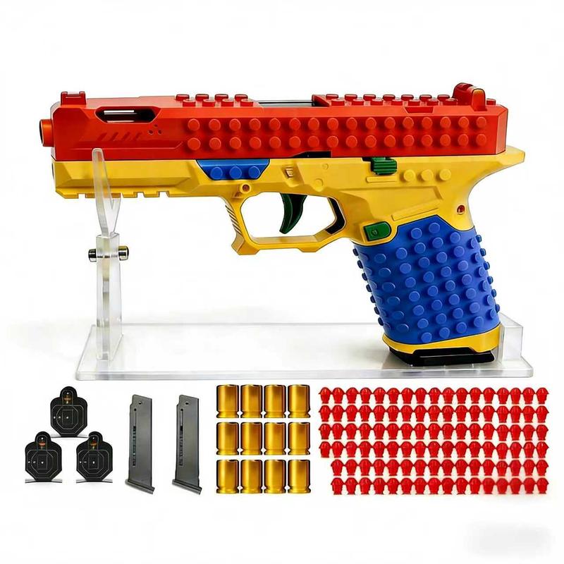 Strike Industries 2026 Classic Design Toy with 100 Soft Bullets 12 Bullet Shells 3 Target Sheets & Automatic Shell Ejection for Endless Fun