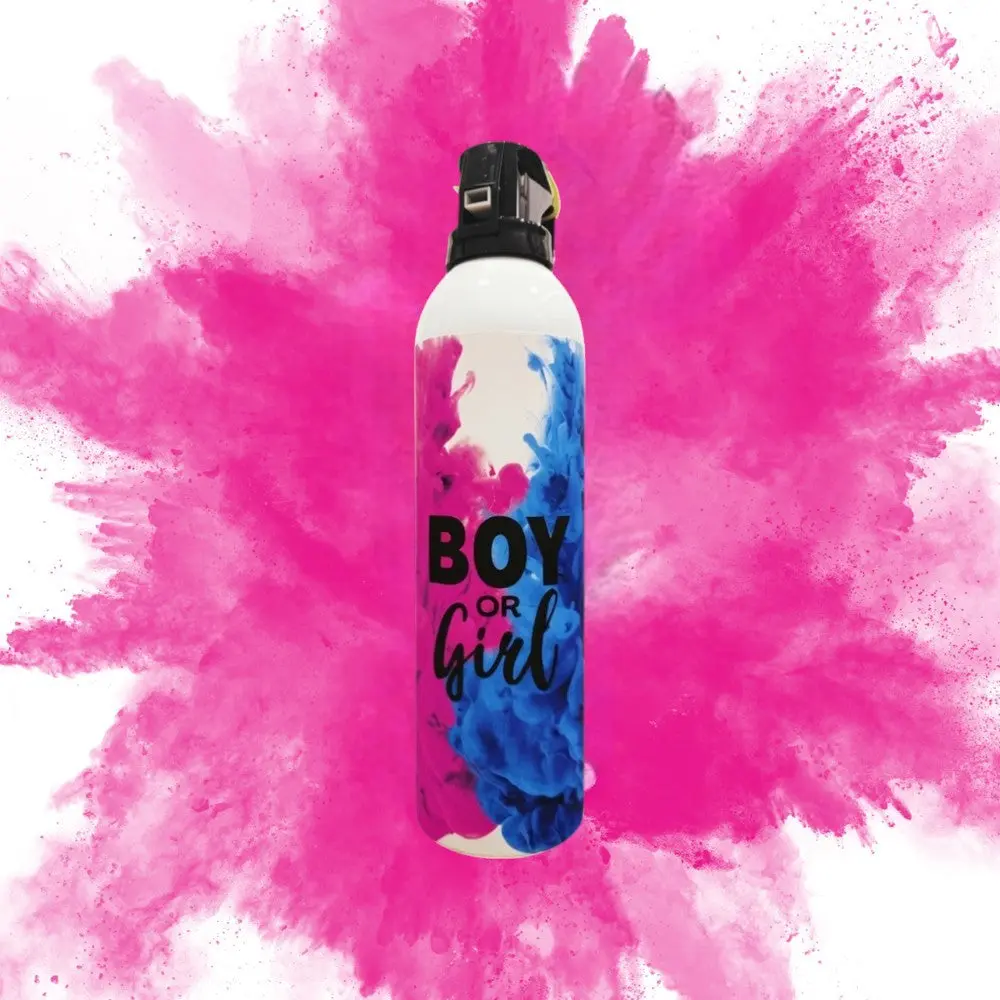 Mini Pink Gender Reveal Extinguisher, Easier-to-Control Quick-Burst Spray, Pink Party Supplies for Festive Outdoor Events