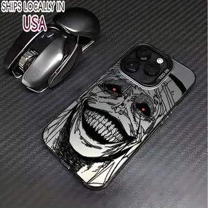 Cartoon Anime Mobile Phone Case, Compatible with iPhone 16, 15, 14, 13, 12, 11 Mini, Pro, Max, X, XR, XS Max, with Shockproof Matte Back