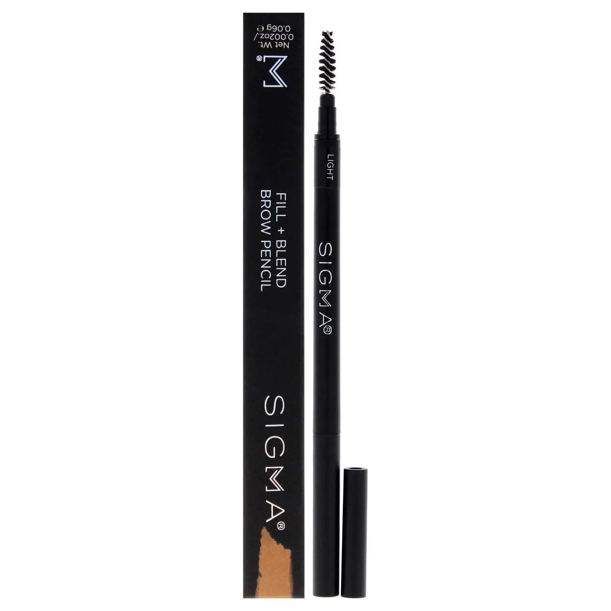 SIGMA Women's Fill Plus Blend Makeup Eyebrow Pencil - Light Shade, Compact, Define Brows, Natural Look, 0.002oz