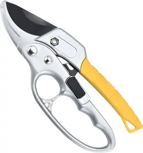 TOOLAZO Premium Pruning Shears – Heavy Duty Sharp Garden Clippers, Cuts 3X Easier for Flowers, Herbs, Hedge & Indoor Plants – Ergonomic Snips for Arthritis & Weak Hands – Ideal for Gardening, Trimming, Bonsai – Perfect for Gardeners & Seniors
