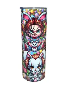 Easter Mini's - 20oz oz 20 oz. 20oz. - Skinny Straight Sublimation Tumbler - Amy's Tumbler Junkies - Your Favorite Tumbler Shop!