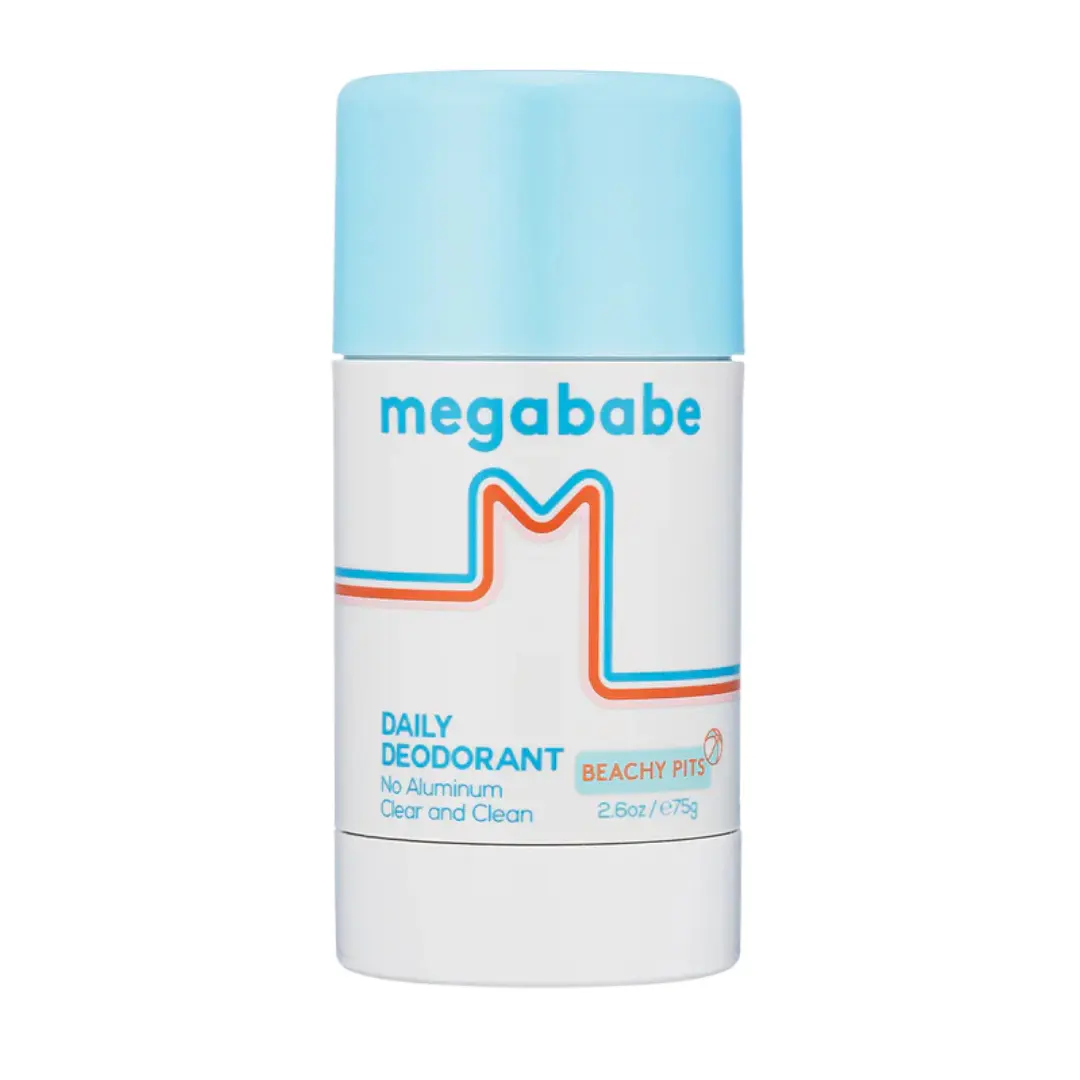 Megababe Beachy Pits Daily Deodorant, Fresh Scent, 2.6 Ounce, Stick
