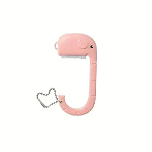Anti-Slip Creative Cartoon Elephant Chain Bag Hook, Desktop Storage Solution, Multifunctional and Portable Organizer, Ideal for Home Office Use