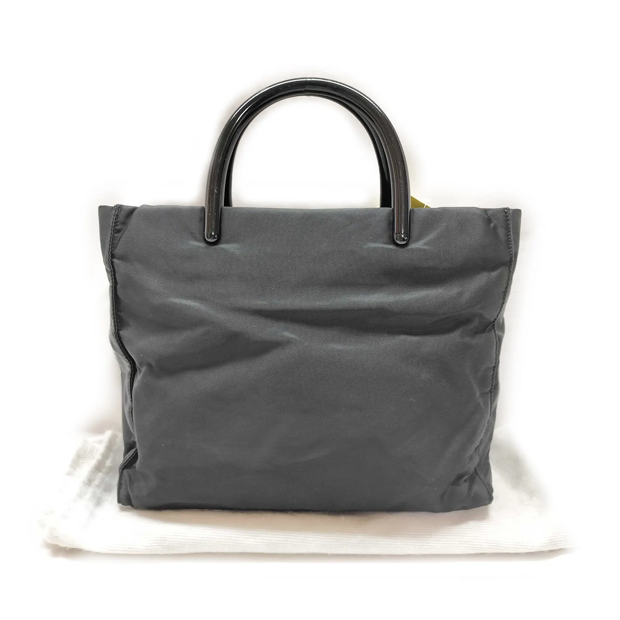 Pre-owned PRADA Nylon Tote Bags Tessuto Plastic Top Handle Bag 