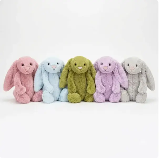Jellycat Bashful Bunny Plush, Ultra-Soft Floppy-Eared Rabbit Stuffed Animal in Pastel Colors, Cute Baby Shower, Easter, Birthday & Collector Gift