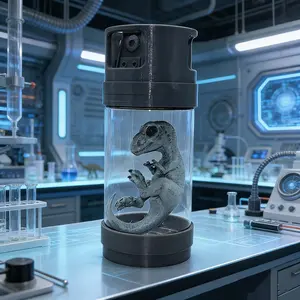 Jurassic Dinosaur Embryo Jar, Velociraptor Embryo Jar Movie Prop, Replica Home Decor Craft, Unique Sculpture Prop