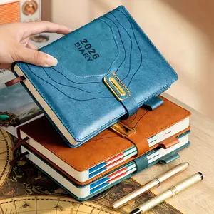 Brave Moose 2026 Planner, Daily Planner, Thick Pages and Sturdy Hard Cover, Elegant Design, Metal Buckle Closure, Ideal for Home Office School Use