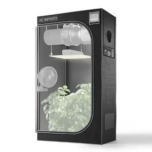 CLOUDLAB 632 Advance Grow Tent 3x2 - Sturdy 1-Inch Poles, 2000D Diamond Mylar Canvas, Ideal for Indoor Gardening, Dimensions: 36" x 24" x 72"