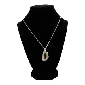 Geode Half Necklace - Stunning Geode Pendant