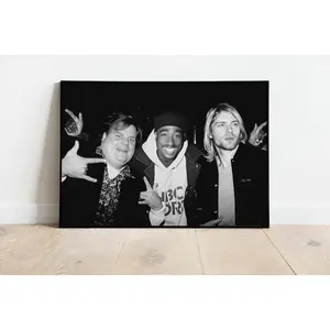 Kurt Cobain Tupac Chris Farley Poster