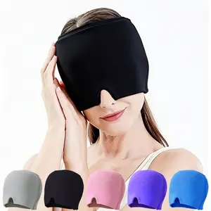 Multifunctional Ice Cap Eye Mask, Ice Head Wrap, Reusable Cold Hot Compress, Sleep Eye Mask, Gel Pack, Relieves Fatigue Anxiety, Suitable for Office Travel Yoga