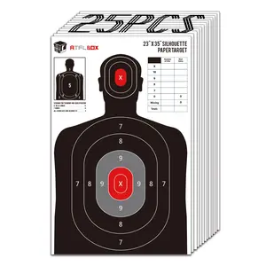 ATFLBOX Silhouette Paper Target for The Range, 23X35 inch Target Paper for Indoor and Outdoor Use