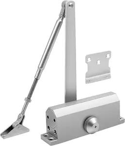 Automatic Door Closer for : Size 3 Spring Hydraulic Closure with Adjustable Speed for Residential and Light Commercial Doors (99-132lbs) | Soft Close & Easy Install