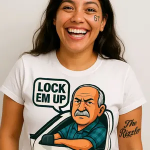 Lock Em Up T-Shirt Viral Funny Graphic Tee, Casual Wear, Comfortable, Gift for Him/Her, Humor Shirt, Meme Holiday Gift