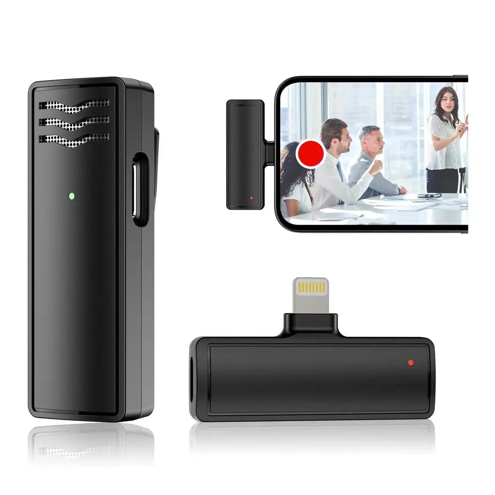 Wireless Lavalier Microphone for iPhone Live Streaming