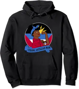 Antiguan Mom Mothers Day Strong Antigua Barbuda Mother Pullover Hoodie - Margaritahe Shop 43B0CXF3H41K