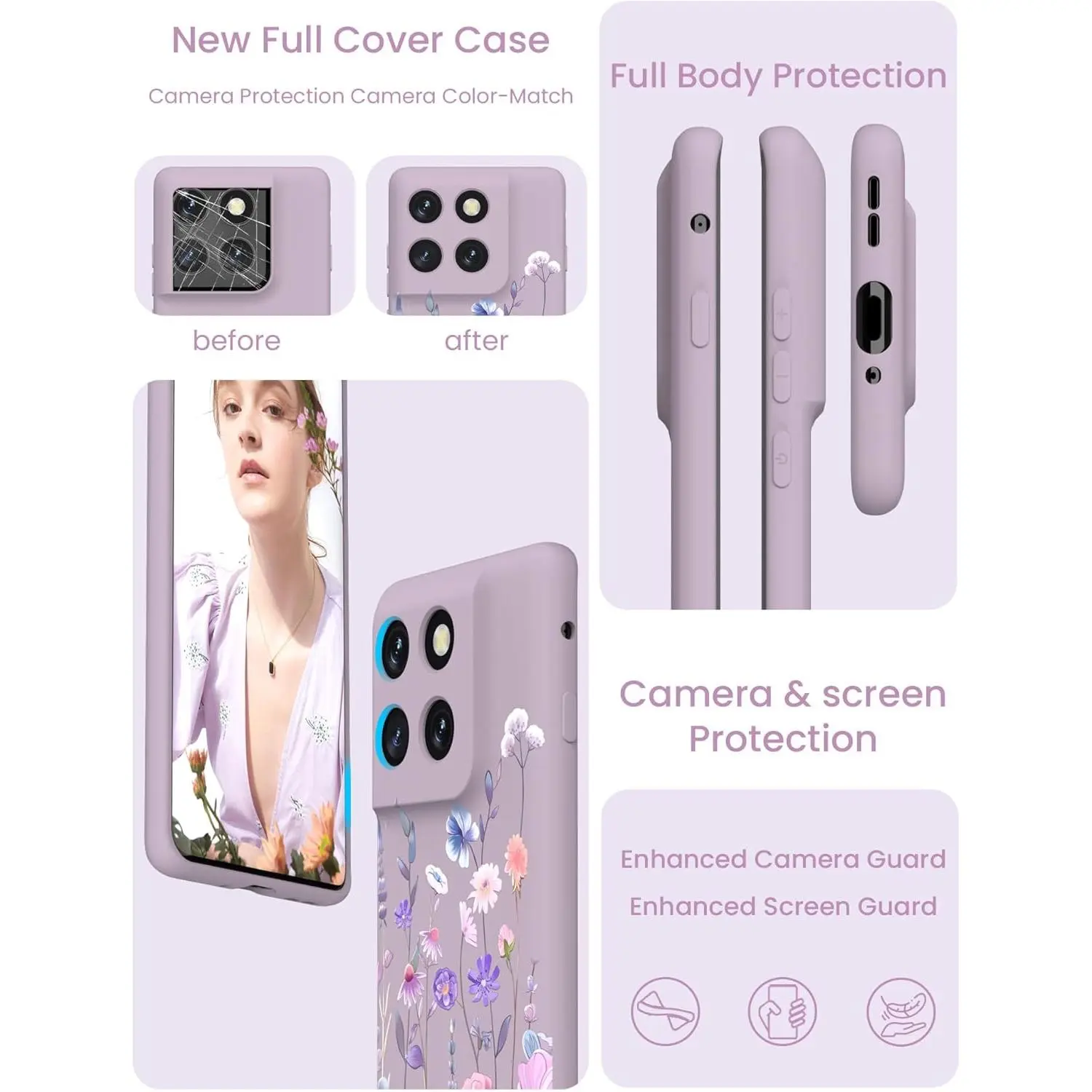 for Motorola Edge 2025 Case, Girls Women Florals Liquid Phone Case,  Shockproof Anti-Scratch Soft Protection Case for Motorola Edge 5G 2025  (Colorful, Edge 2025) - TikTok Shop