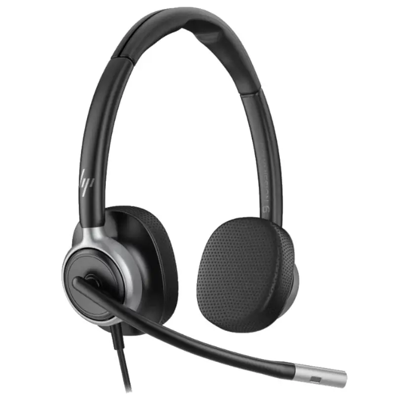 Hewlett-Packard C01C6AA-AC3 6.5 ft. Poly Mission 625 Stereo USB Wired Headset - WW