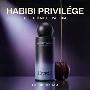Era69 Habibi Privilège — Silk Crème de Parfum with Shikimic Acid for Secret Skin. Odor Hushed, Satin Veil Finish (Plum, Patchouli, Orange Blossom) 3.4oz