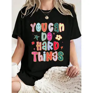 Women's You Can Do Hard Things Teacher Shirt, School Counselor Shirt for Women and Men, Special Education Teacher Shirt, SPED Teacher Shirt Gift,Comfortable & Breathable Material,Size S-5XL