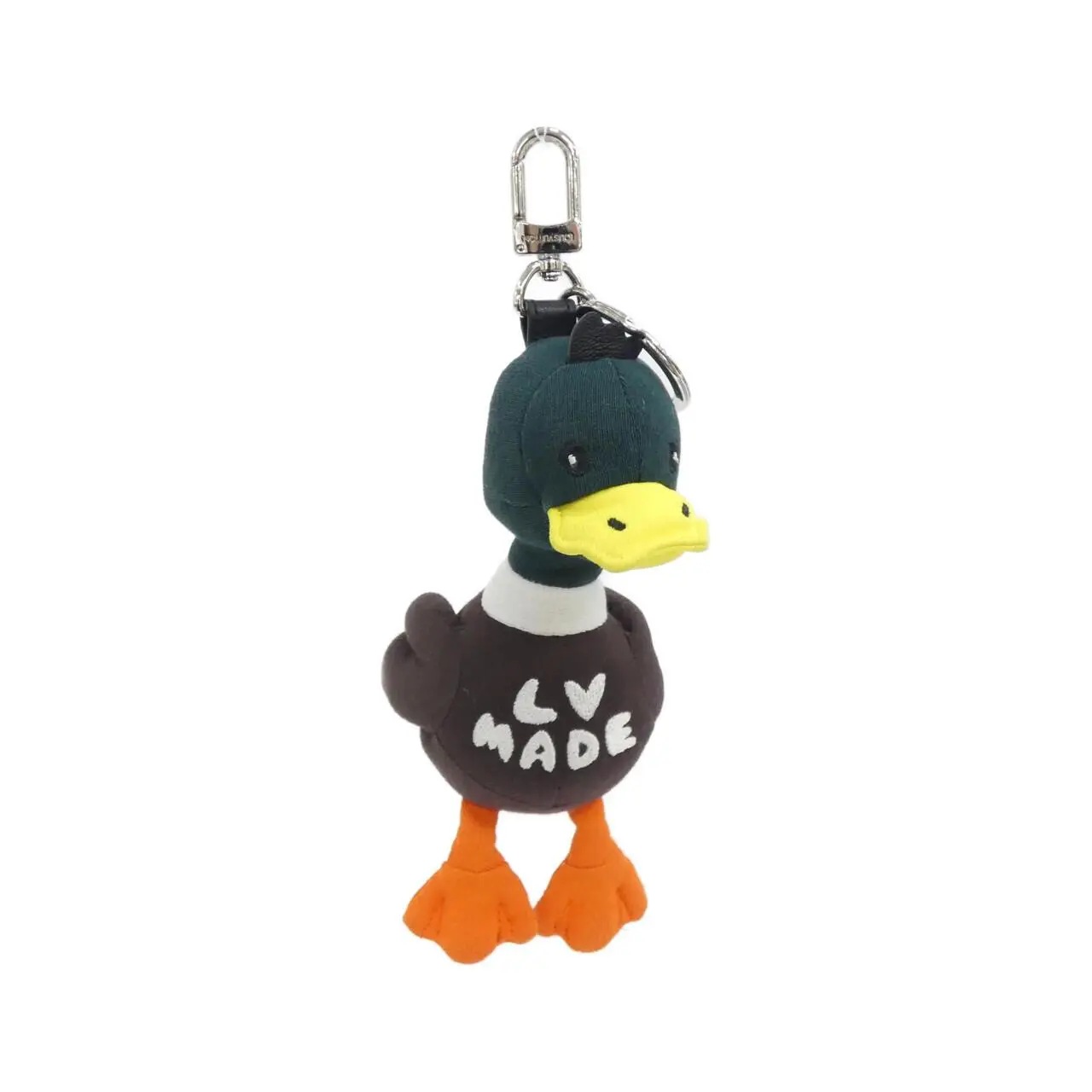 Pre-owned Louis Vuitton Zinc Alloy Small Leather Goods Porte Cles Duck Keyring