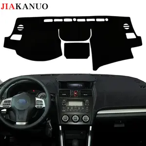 JIAKANUO Dash Cover Mat for Subaru Forester 2013-2018 Dashboard Pad Carpe Sunscreen Heat Insulation Anti Glare Reflective Protection Black Polyester with Silicone Anti Slip Particles