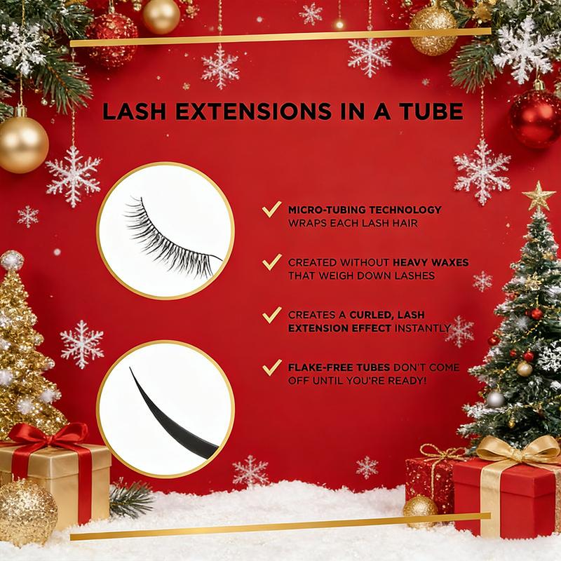 Niche Long-Lasting Curl-Defining Mascara + Waterproof & Smudge-Proof, 24-Hour Wear, Natural Lengthening & Volumizing Effect + Cosmetics, Christmas Gift