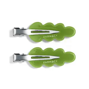 Farmacy Beauty Moringa Creaseless Clips - Hair Clips For Face Washing, Hair Pin