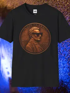 Abe Lincoln Penny Graphic Tee | Unisex Cultural Streetwear | Modern Republic
