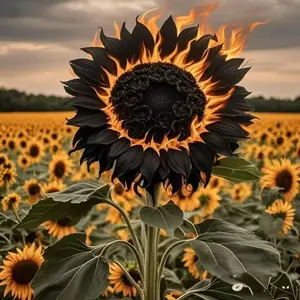 50pcs Sunflower Seeds, Good for Planting - Long blooming heirloom variety with giant petals - Non-GMO, easy to grow, bee and butterfly friendly - Great for outdoor gardens, fences, balconies and backyard landscaping