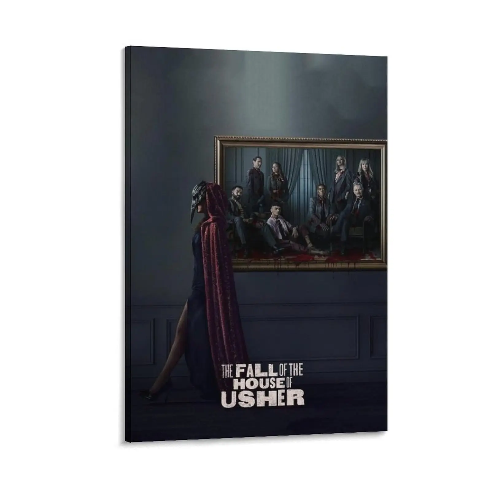 The Fall of The House of Usher Series Canvas Wall Art Poster, Home Decor Painting Print for Bedroom, Bar Gift