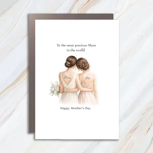 Happy Mother's Day Card For Mummy Mom Mam With Love Greeting Cards, To The Most Precious Mom In The World MC114