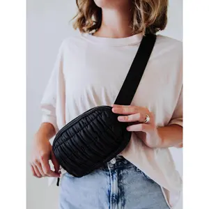 Puffer Belt Bag - Black