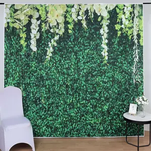 Greenery Grass and Vines Print Vinyl Photo Shoot Backdrop 8ftx8ft