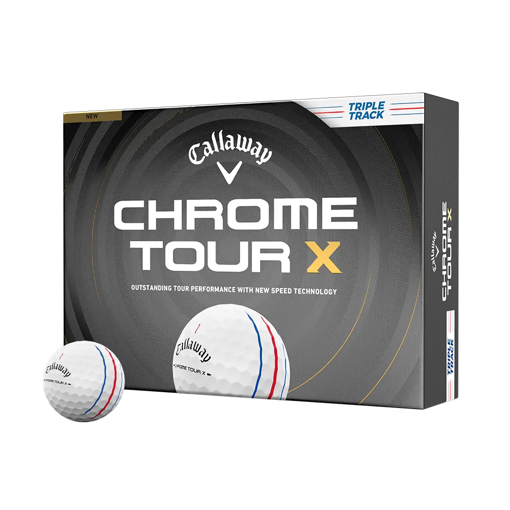 Callaway Golf Chrome Tour X Triple Track Golf Balls in White