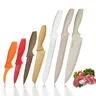 14-Piece Stainless Steel Knives Kitchen Set - 7 Knives, 7 Plastic Protective Sleeves, Rustproof, Durable Utensils, Multi-Functional for Cutting Meat & Veg, Outdoor Cooking Kitchenware Gift Set