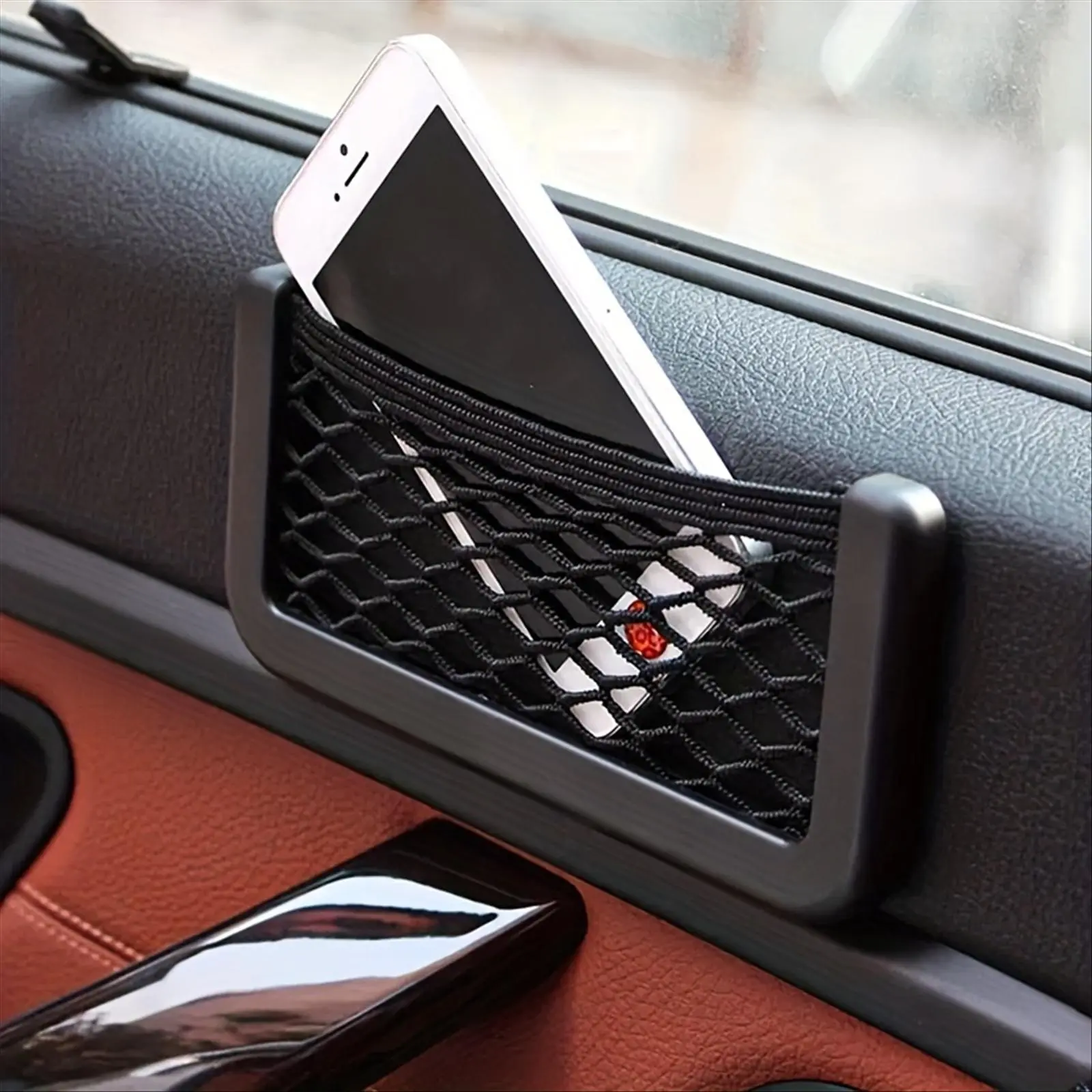 Flexible Car Mesh Storage Bag, Durable Car Seat Storage Bag, Car Phone Storage Net Pocket for Car, Car Backseat Organizer, Car Organizers, Car Accessories, Car Organizers and Storage, Car Organization Accessories