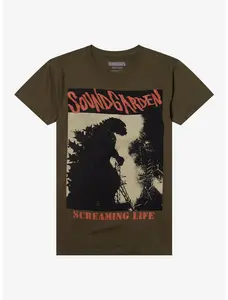 Soundgarden Godzilla Screaming Life T-Shirt, Movie Shirt, Fashion Cotton, Full Colors, Full Sizes, For Men, For Women