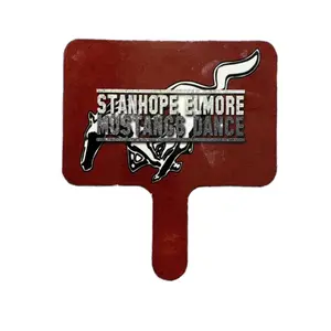 Stanhope Elmore Mustangs Dance Personalized Hand Paddle Fan Cooling Sports Graduation Memorial Decor Display Piece US