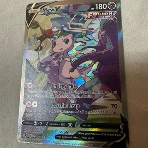 Mew V 251/264 Alternate Art from Sword & Shield Fusion Strike set.