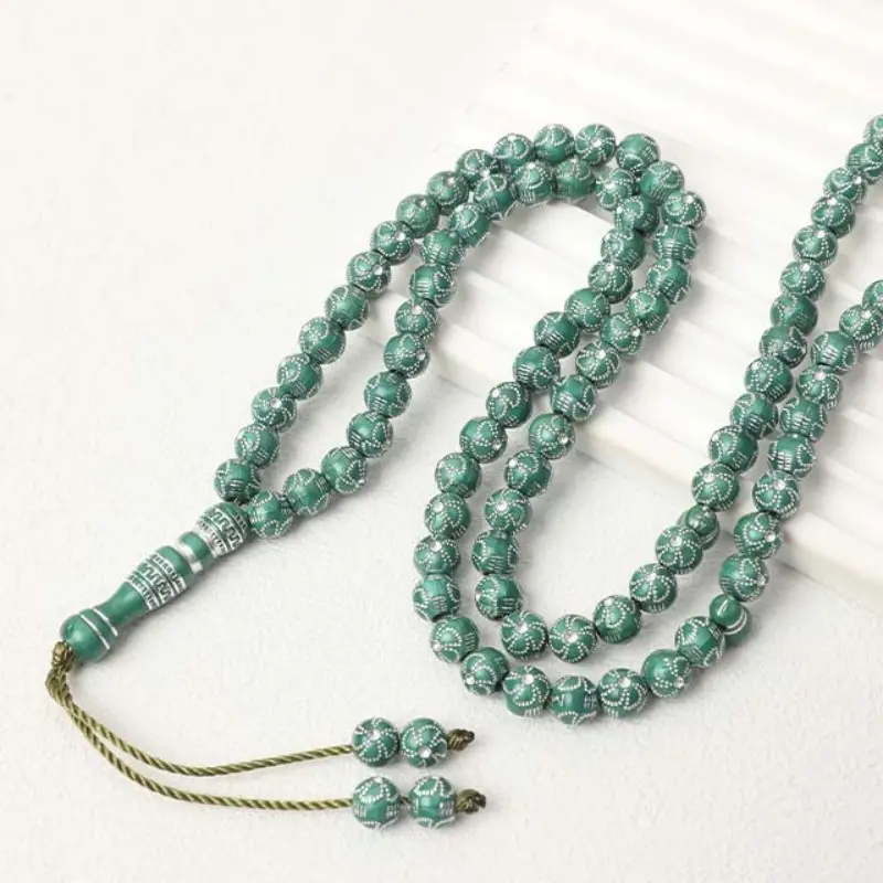 Muslim Prayer Beads Bracelet, 99pcs 8mm Arab Middle East Beaded Hand Chain, Islamic Jewelry for Men and Women, Craftsmanship
