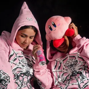 Chrome Spider Hoodie Rhinestone Edition with Pointed Hood