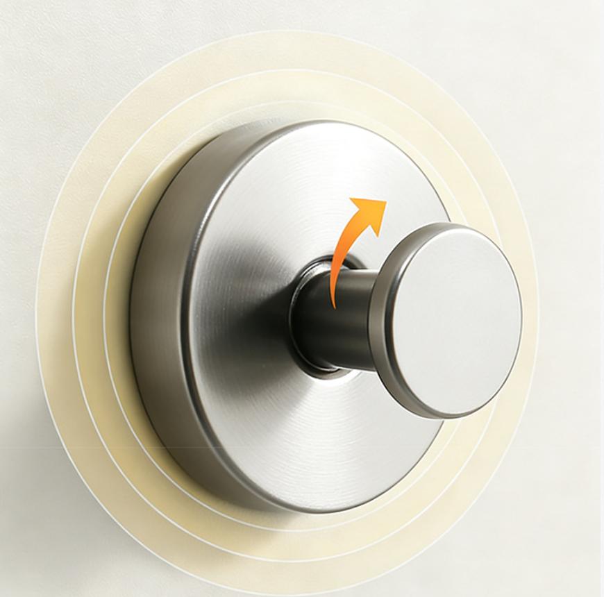 Drill-Free Suction Wall Hooks, Rustproof Stainless Steel Removable Towel Hooks, Strong Suction Waterproof Humidity-Resistant Wall Mount Organizer, Easy Install for Bathroom Kitchen Home Storage shoe rack