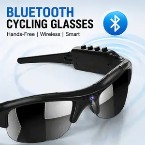 1080P HD Camera Glasses-Bluetooth Sports Sunglasses for Outdoor Adventures